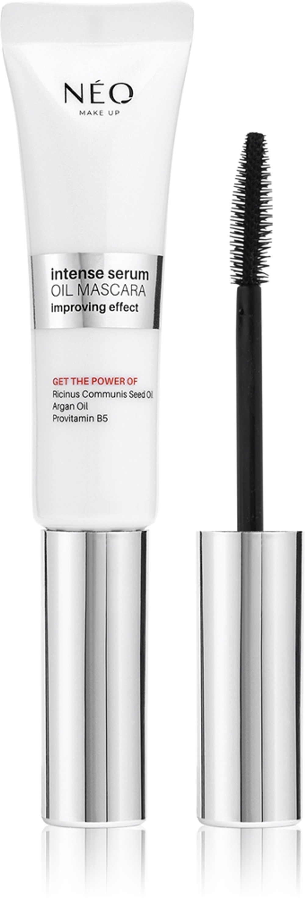 NEO MAKE UP Intense Serum Oil Mascara - Питательная тушь для ресниц оттенок Black, 9 ml