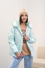 Куртка женская зимняя "Лео" мята