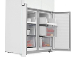 Холодильник Zugel ZRCD430W белое стекло