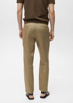 Брюки 100% лен slim fit