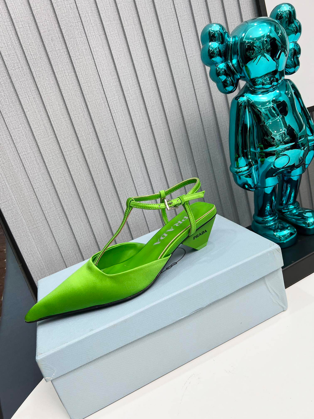 Prada Satin Slingback Pumps