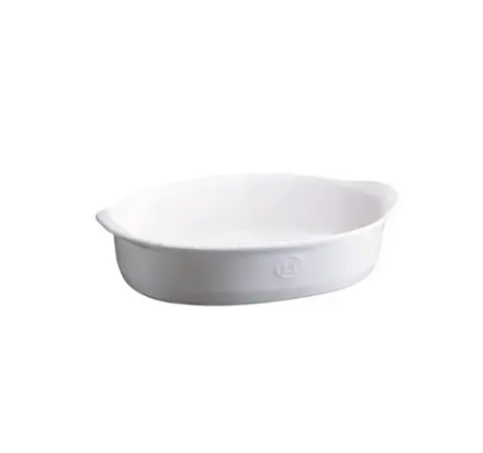 Emile Henry Форма для запекания овальная 27х17,5см белая