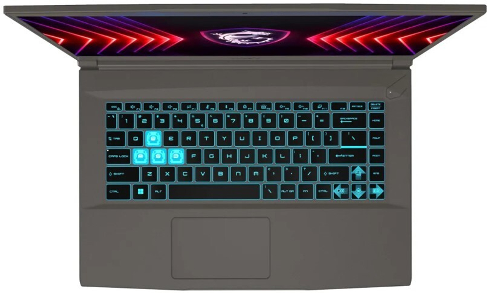 Ноутбук  MSI Thin 15 B12UC-1433XRU 15.6 ", Core i5, 8 Гб RAM, 512 Гб SSD, GeForce RTX 3050, Серый