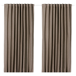 Комплект штор IKEA VILBORG (ВИЛБОРГ), Коричневый, 145х250 см, 2 шт