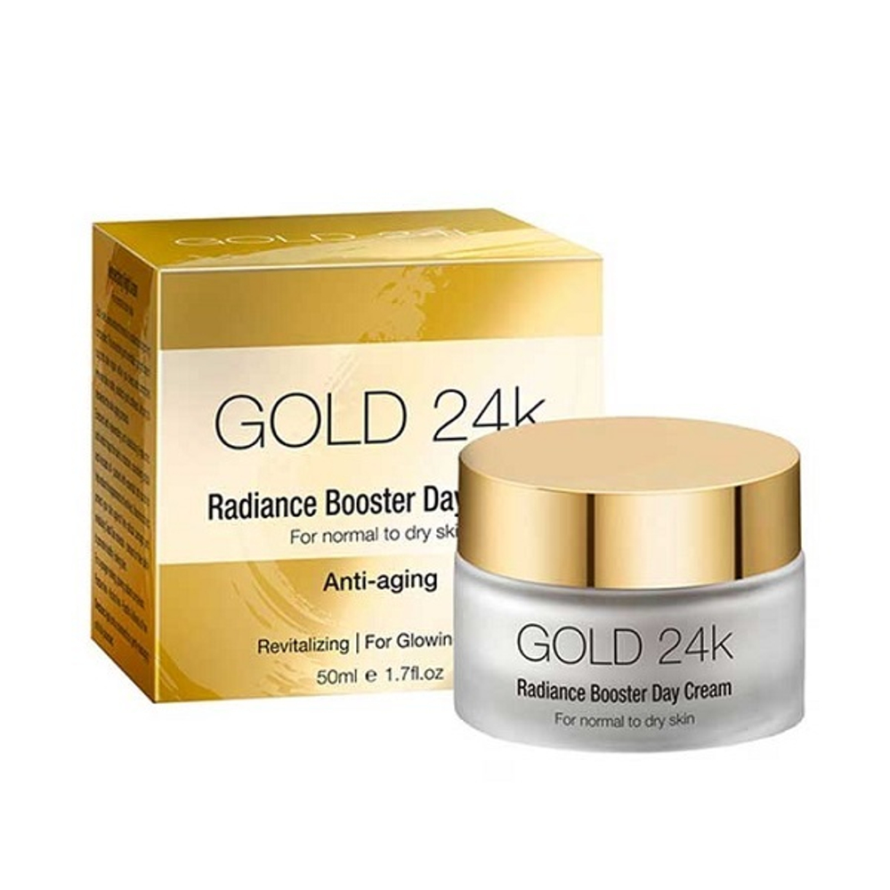 Дневной крем для нормальной и сухой кожи Chic++ 24K Gold Radiance Booster Anti-Aging Day Cream 50мл