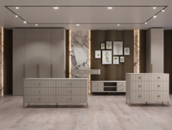 Шкаф для одежды, Аляска, серо-коричневый