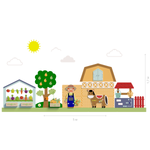 Декоративно-развивающая панель Сад-огород