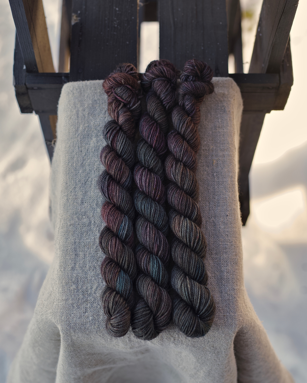 Носочная пряжа с пухом яка "Древний город" (темнее)