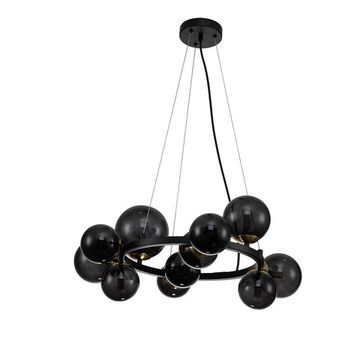 Подвесная люстра 11*G9 V000195 11018/11P Black черный/дымчатый Molecola Indigo