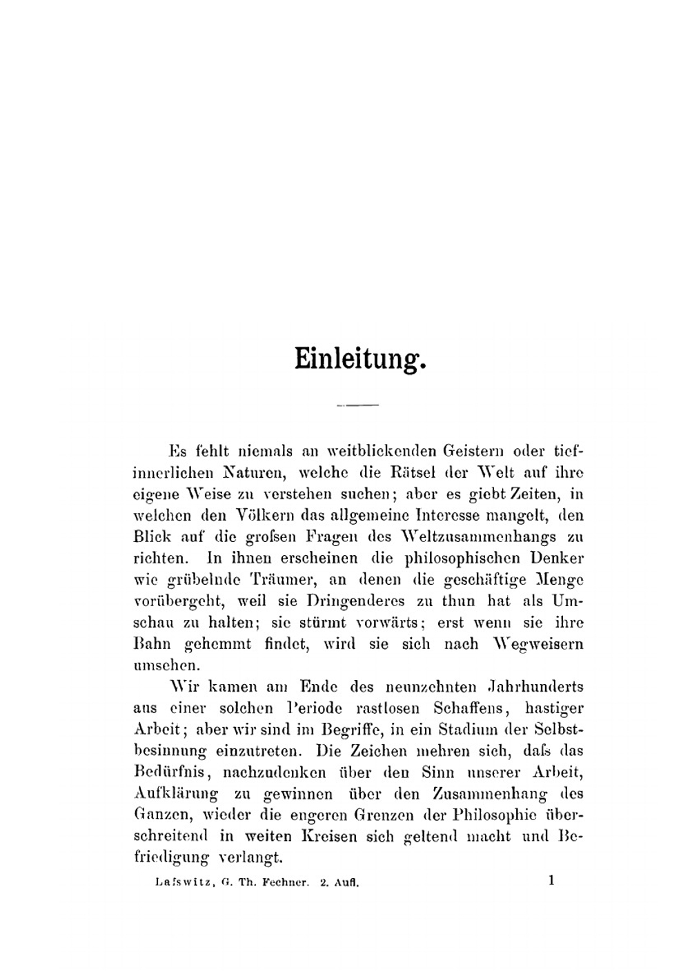 Gustav Theodor Fechner | K.Lasswitz