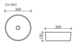 Рукомойник Ceramica Nova Element 360 см CN5001