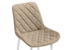 Полубарный стул Баодин К Б/К бежевый / белый