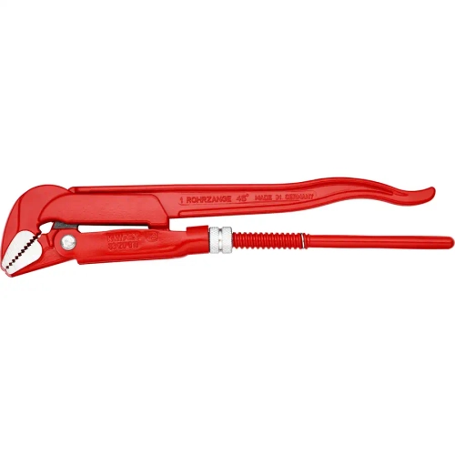 Клещи трубные угловые 45° с красным порошковым покрытием 320 мм Knipex 83 20 010
