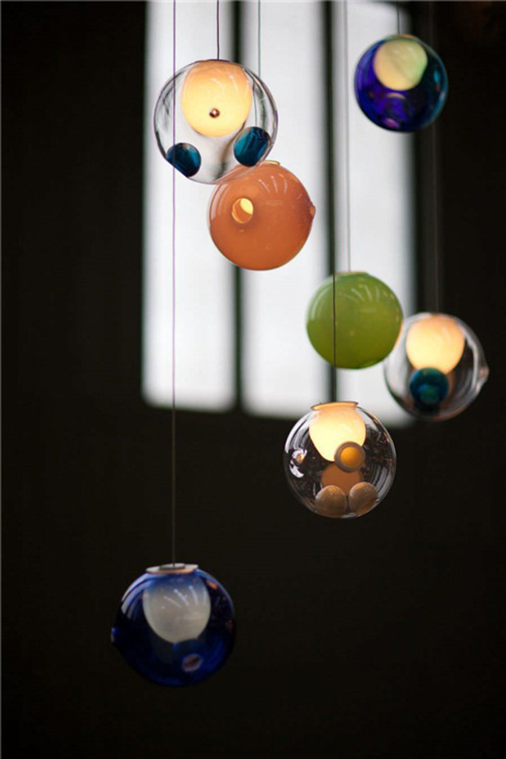 Pendant design lamp  28.37 by Bocci (Multicolored)