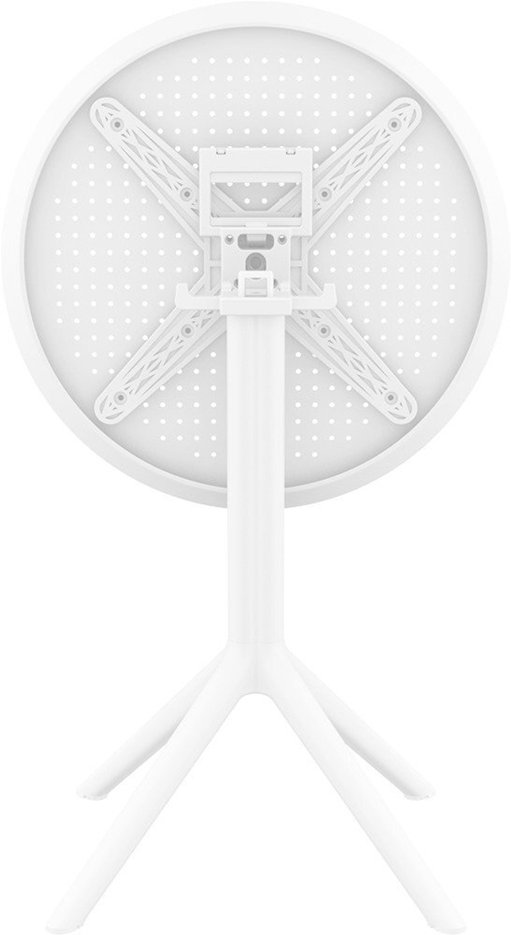 Стол пластиковый складной Siesta Contract Sky Folding Table Ø60, белый