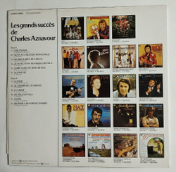 Винтажная виниловая пластинка LP Les Grands Succes De Charles Aznavour (Holland 1981)