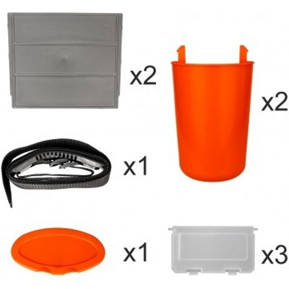 Ящик зимний Helios &quot;FishBox&quot; односекционный (10л) оранжевый