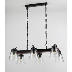 Светильник подвесной (подвес) Rivoli Spartacus 5017-206 6 x E27 60 Вт лофт - кантри уценка | Rivoli