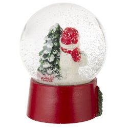 GAEM Фигурка декоративная "Дед Мороз/Снеговик/Медвежонок" в стекл шаре, L9 W8 H10 см, 3в.