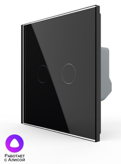 Двухклавишный умный сенсорный выключатель