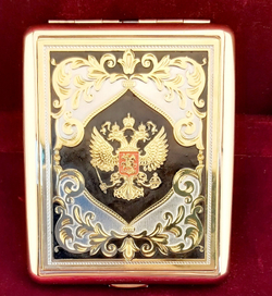 Портсигар "Герб РФ" №1