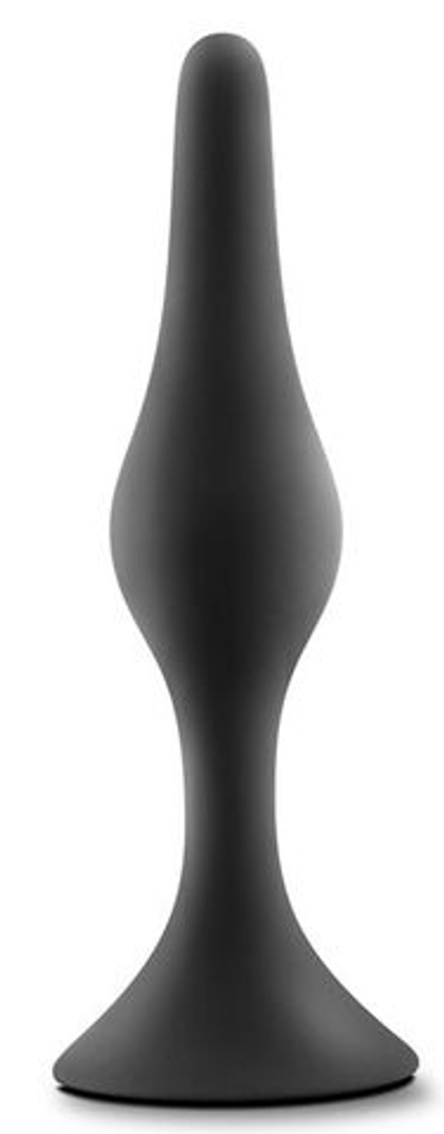 Черная анальная пробка Beginner Plug Medium - 10,8 см. (Цвет: черный)