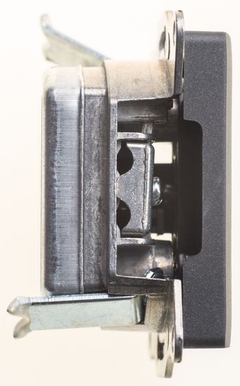 Розетка телевизионная проходная TV/SAT Glossa 4дБ механизм антрацит SchE GSL000798