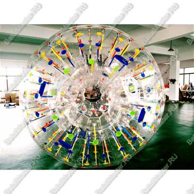 Светящийся зорб "Магический шар" ПВХ, усиленные сиденья, диаметр 3 м