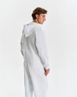 Худи Bruler d'Amour Zip Logo de base 01 серый меланж