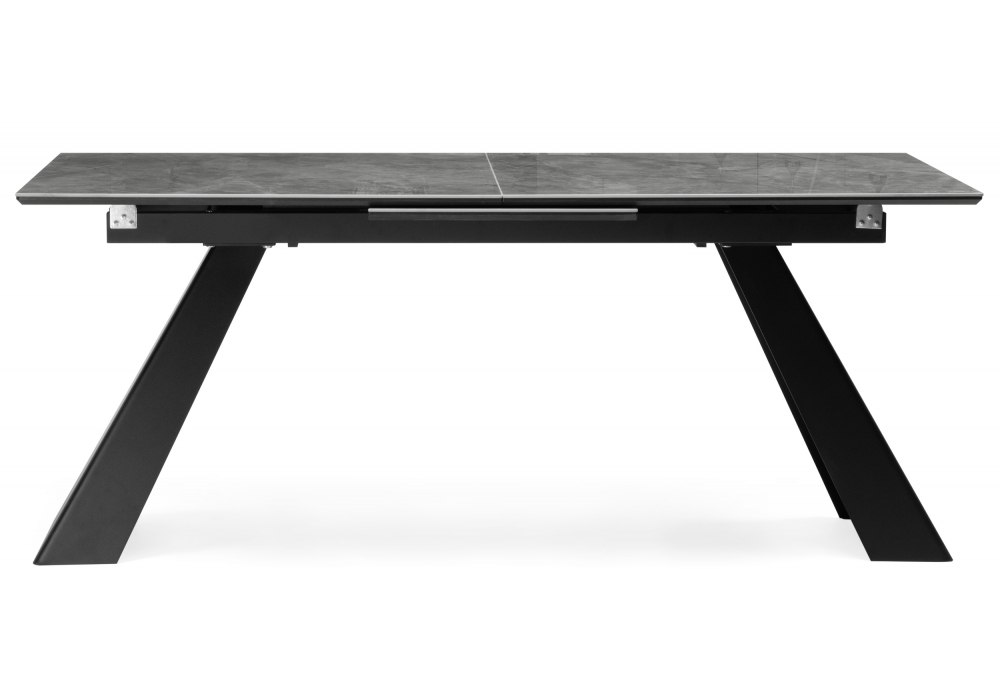 Керамический стол Woodville Стиг 180(230)Х90 baolai, черный, ножки черные