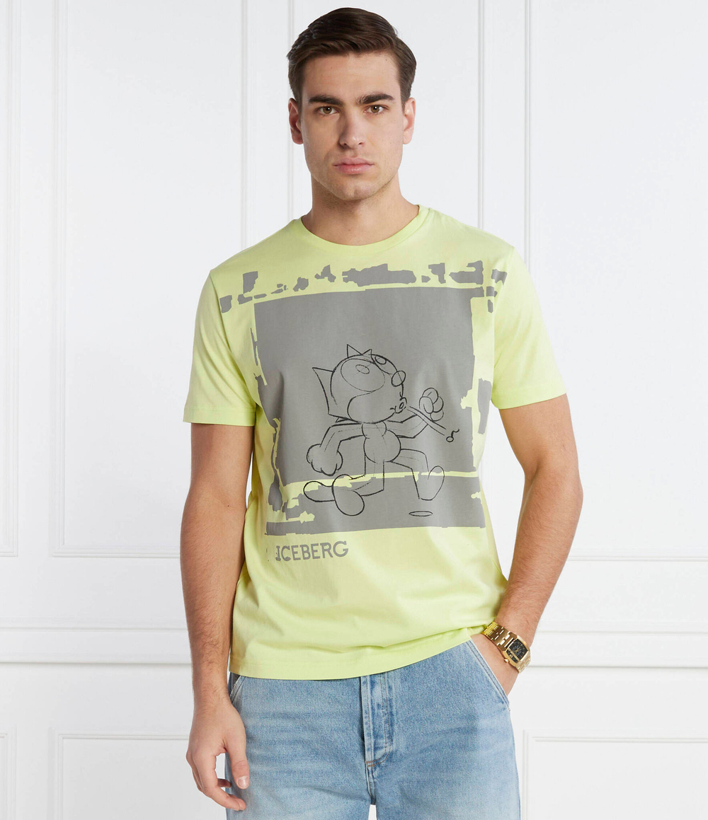 Футболка Iceberg - лимонный(242 I1P F018 6327)