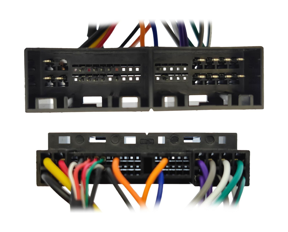 Комплект рамки с разъёмами 9" Hyundai Creta 1 2016-2021 кнопки крутилки(без штатной КЗВ) - Car-Smart 8004K