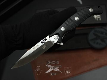 Складной нож Городской НОКС "Геккон" сталь Д2 340-100406 c клинком из стали D2, рукоять G10