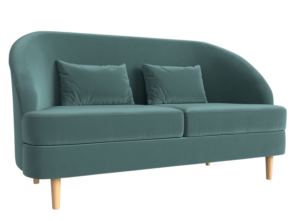 Кушетка Атико, Бирюзовый, Велюр, 109881