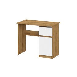 Стол письменный 900 Денвер, Дуб золотой, Белый шагрень