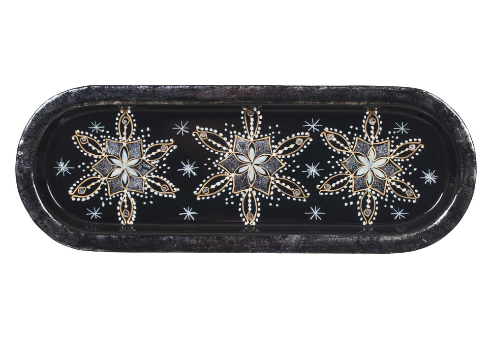 Zhostovo metal tray ornamental A4D30032023034