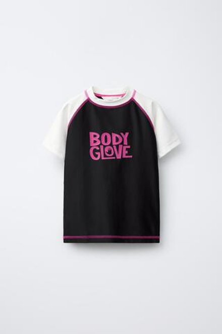 ZARA X BODY GLOVE ® ПЛЯЖНАЯ ФУТБОЛКА, ЧЕРНЫЙ/БЕЛЫЙ