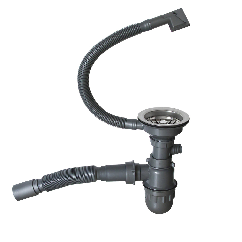 Мойка настол.монтаж 65х45 (3,0) вып 3 1/2  MIXLINE PRO 22см с сифоном (сатин)