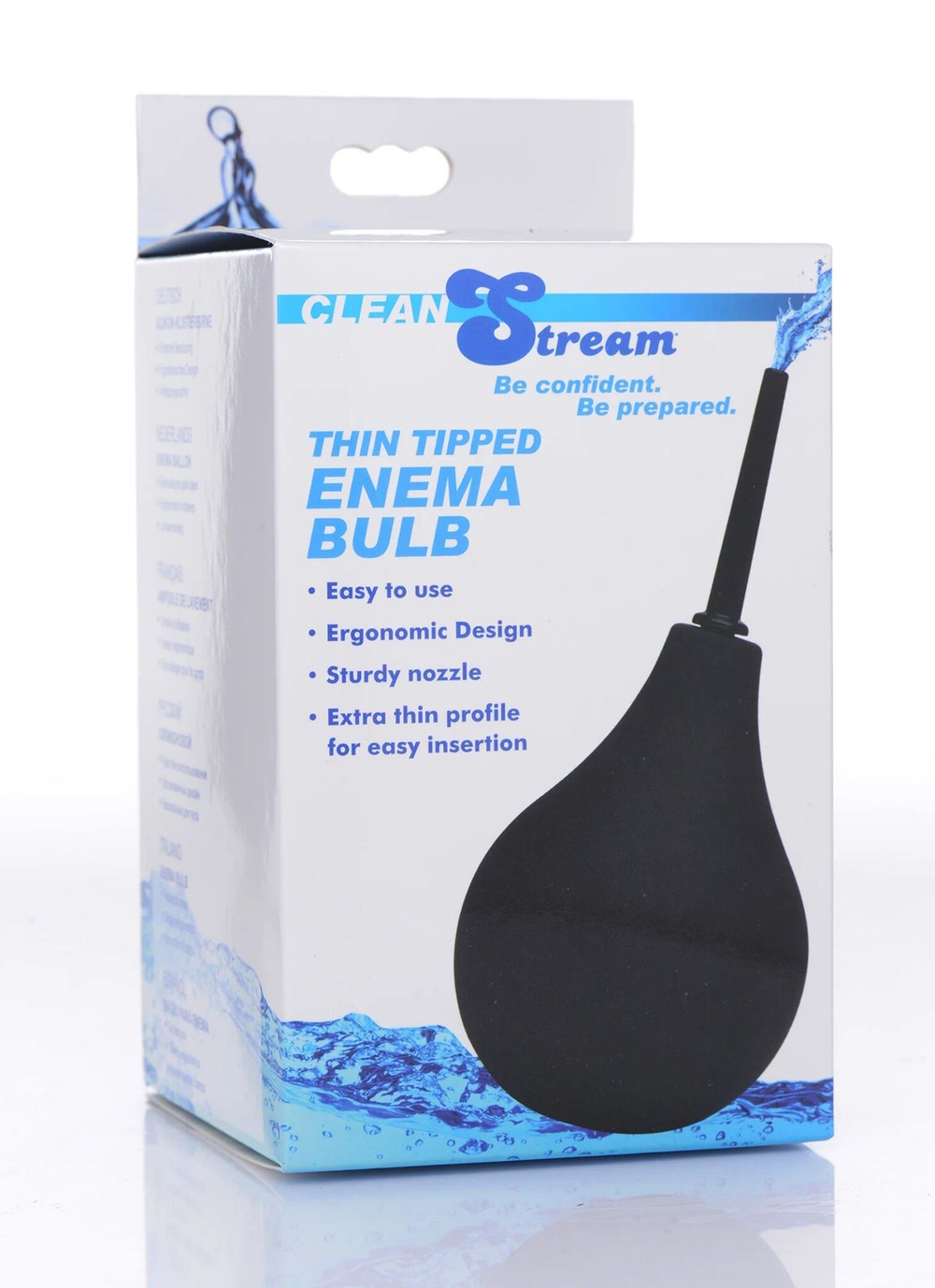 Черный анальный душ Thin Tip Enema Bulb (Цвет: черный)