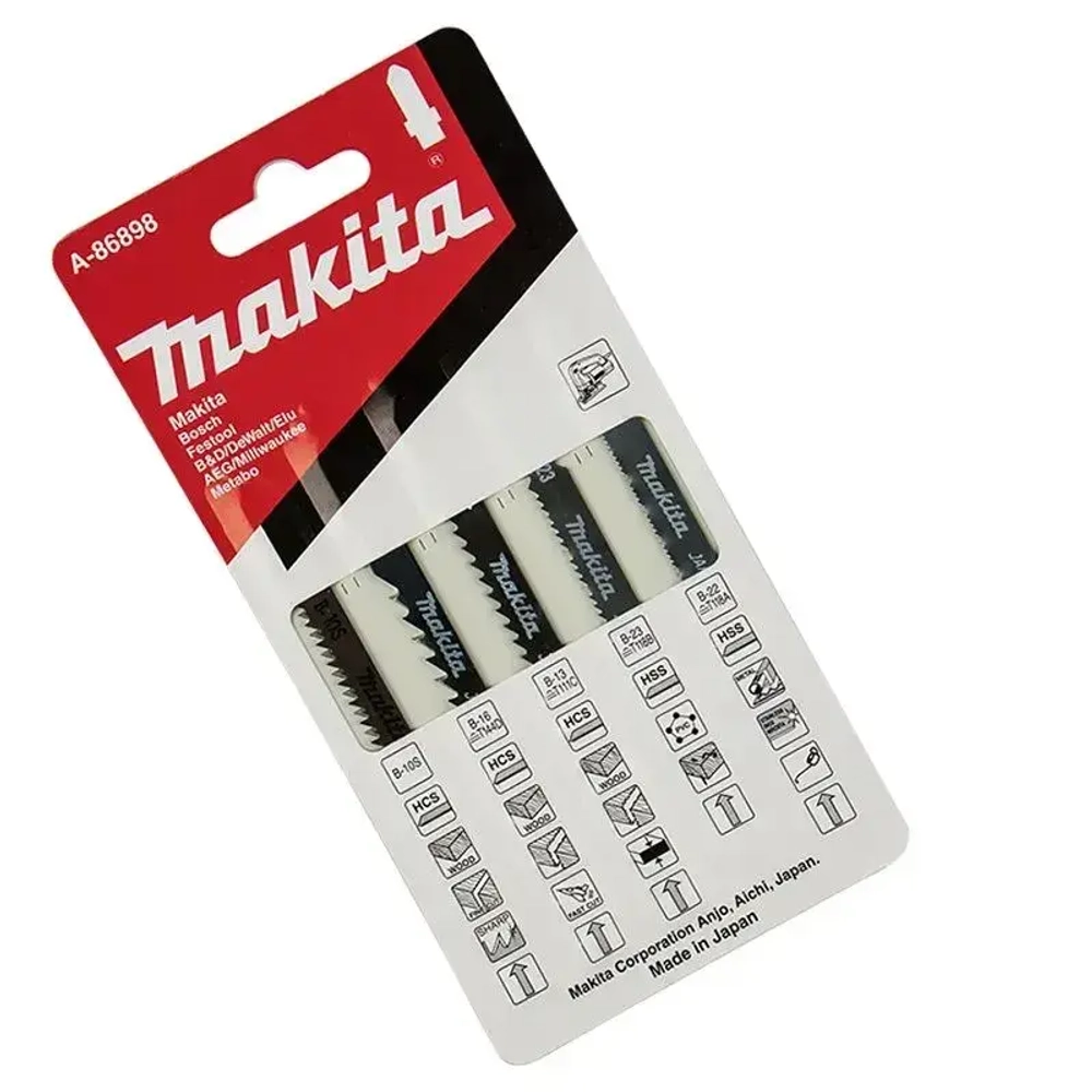 Пилки для лобзика 5шт. Makita А-86898