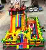 Коммерческий надувной батут Сафари-Тигр с принт печатью