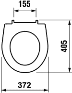 Крышка-сидение LYRA JIKA хром.петли, дюропласт