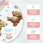 Доска для пеленания BUBO BABY "LUX PRO" 80х50 см с фиксаторами и ростомером
