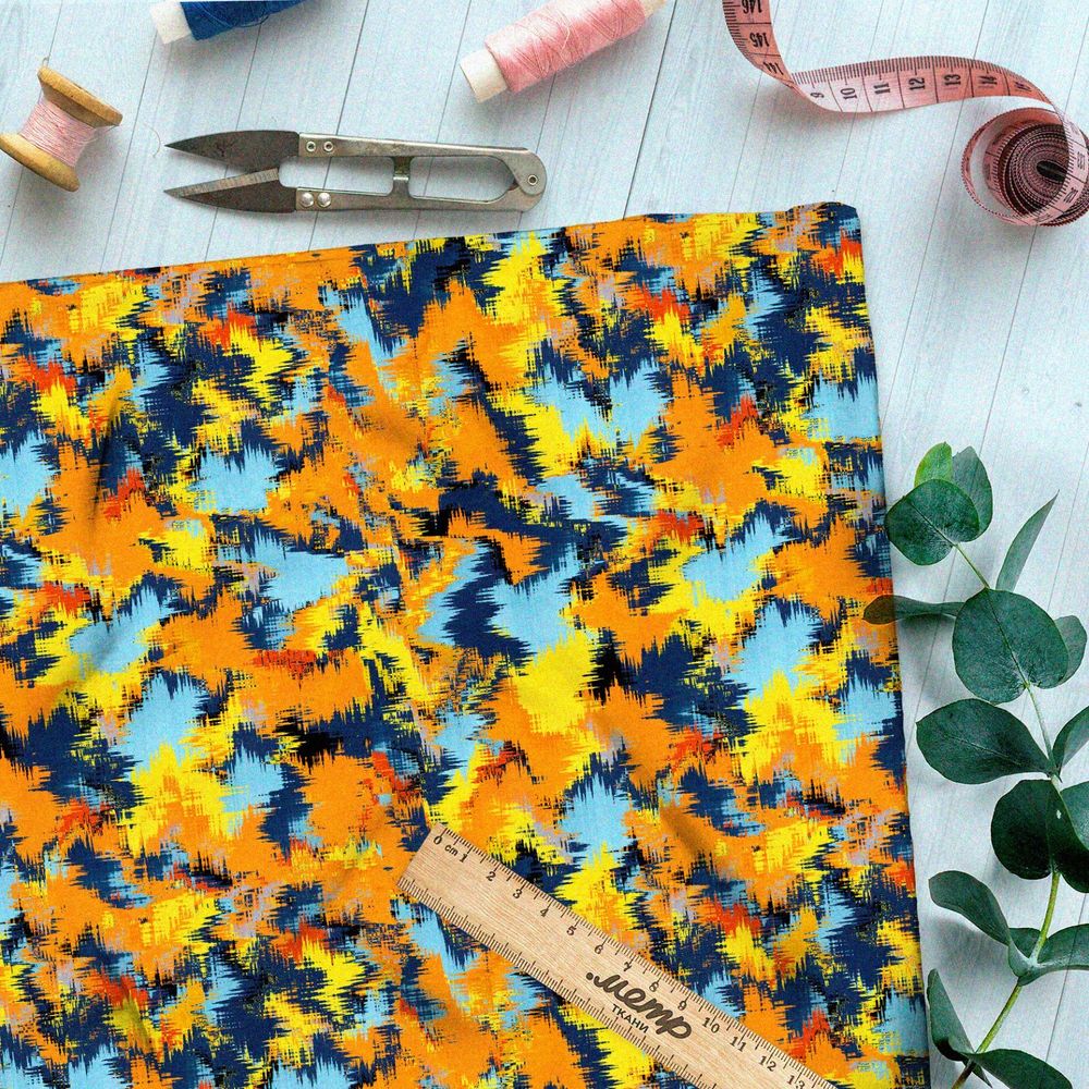 Ткань мембрана отражение осени в реке