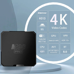 Приставка Смарт-ТВ M98Pro ATV HD 4K, Android 11,1, 2 + 16 Гб, m98pro atv 2gb16gb , Европейская