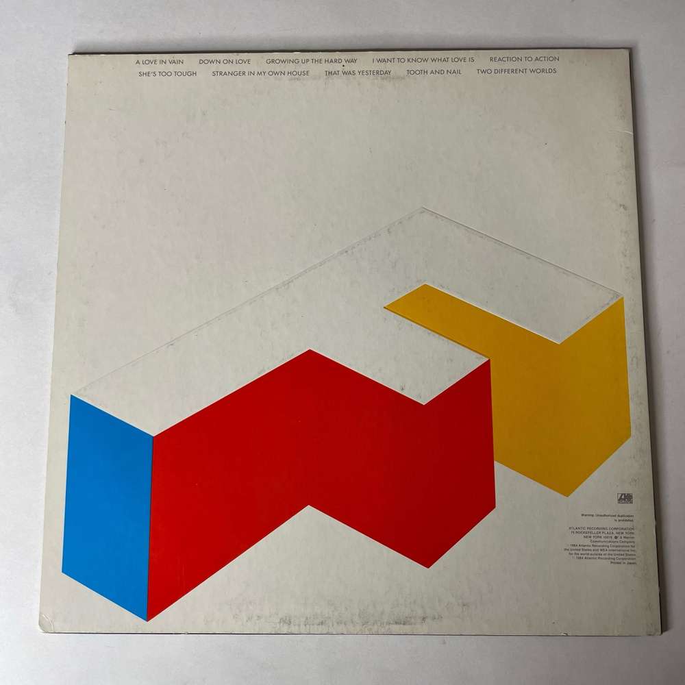 Винтажная виниловая пластинка LP Foreigner Agent Provocateur (Япония 1985) (Без Оби) Tooth And Nail