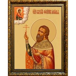 Филипп Григорьев, пресвитер, священномученик. Икона на холсте.