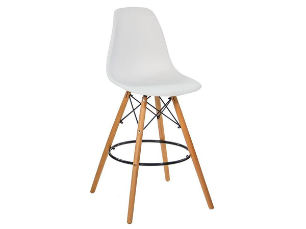 Стул барный  Florence в стиле Eames, белый