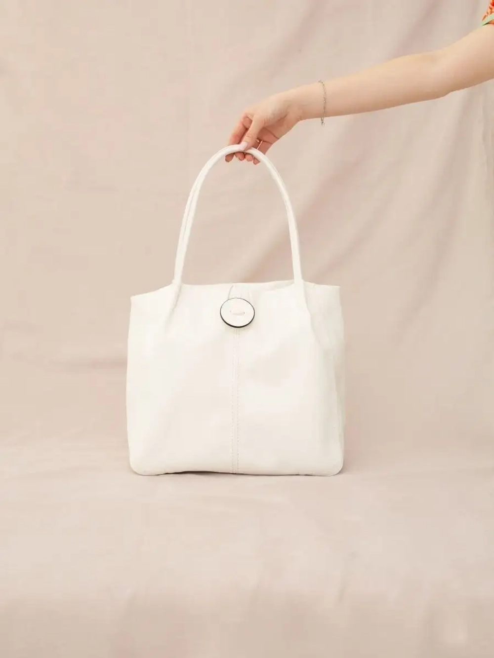 Сумка большая через плечо шоппер мешок