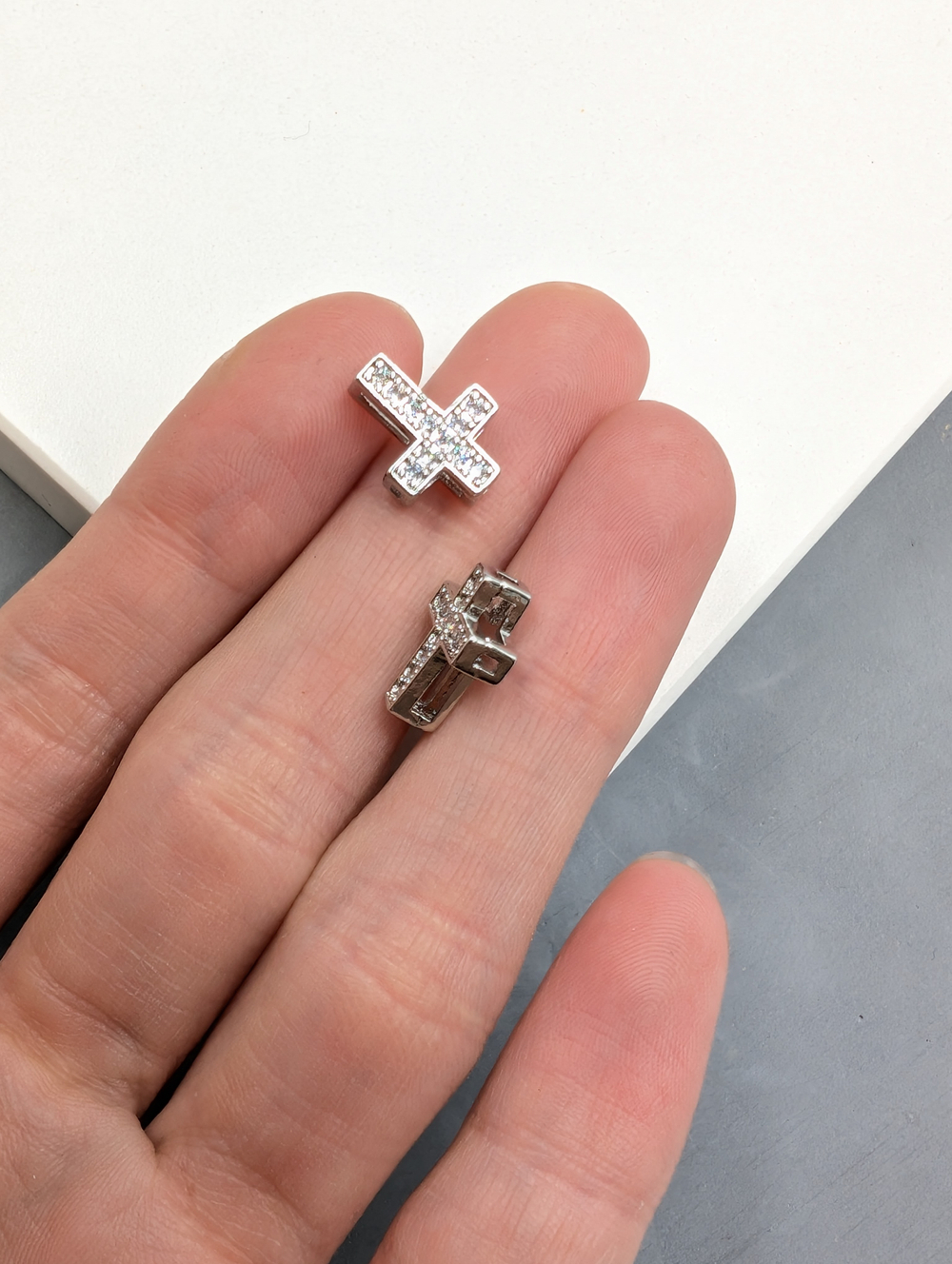 Бусина разделительная крест 13*10мм